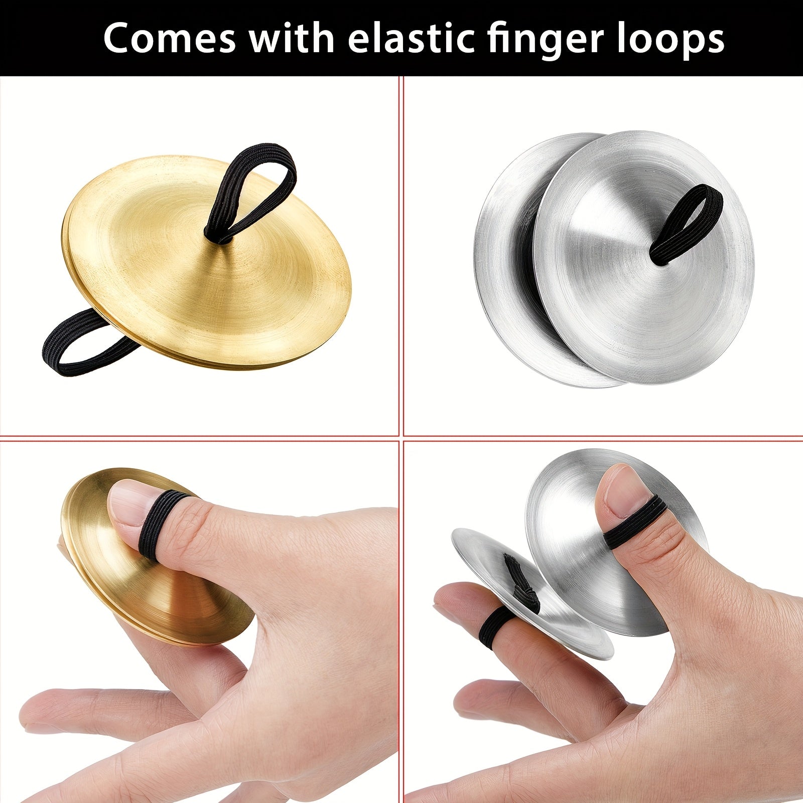 40 Piece Finger Cymbals for Belly Dancing and Percussion - Earth Heart Resources