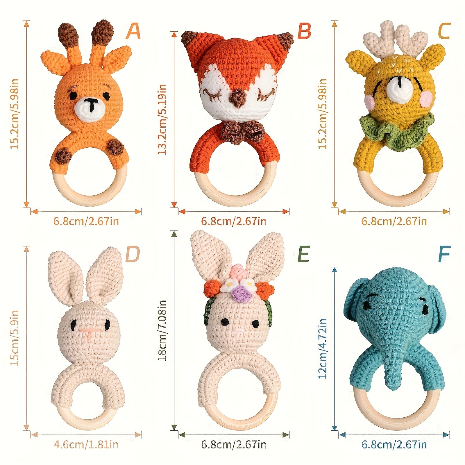 Handcrafted Animal Rattle Set for Babies and Children - Earth Heart Resources