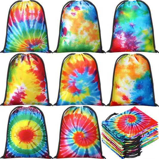 Reusable Tie-Dye Drawstring Bags for Parties and Festivals - Earth Heart Resources