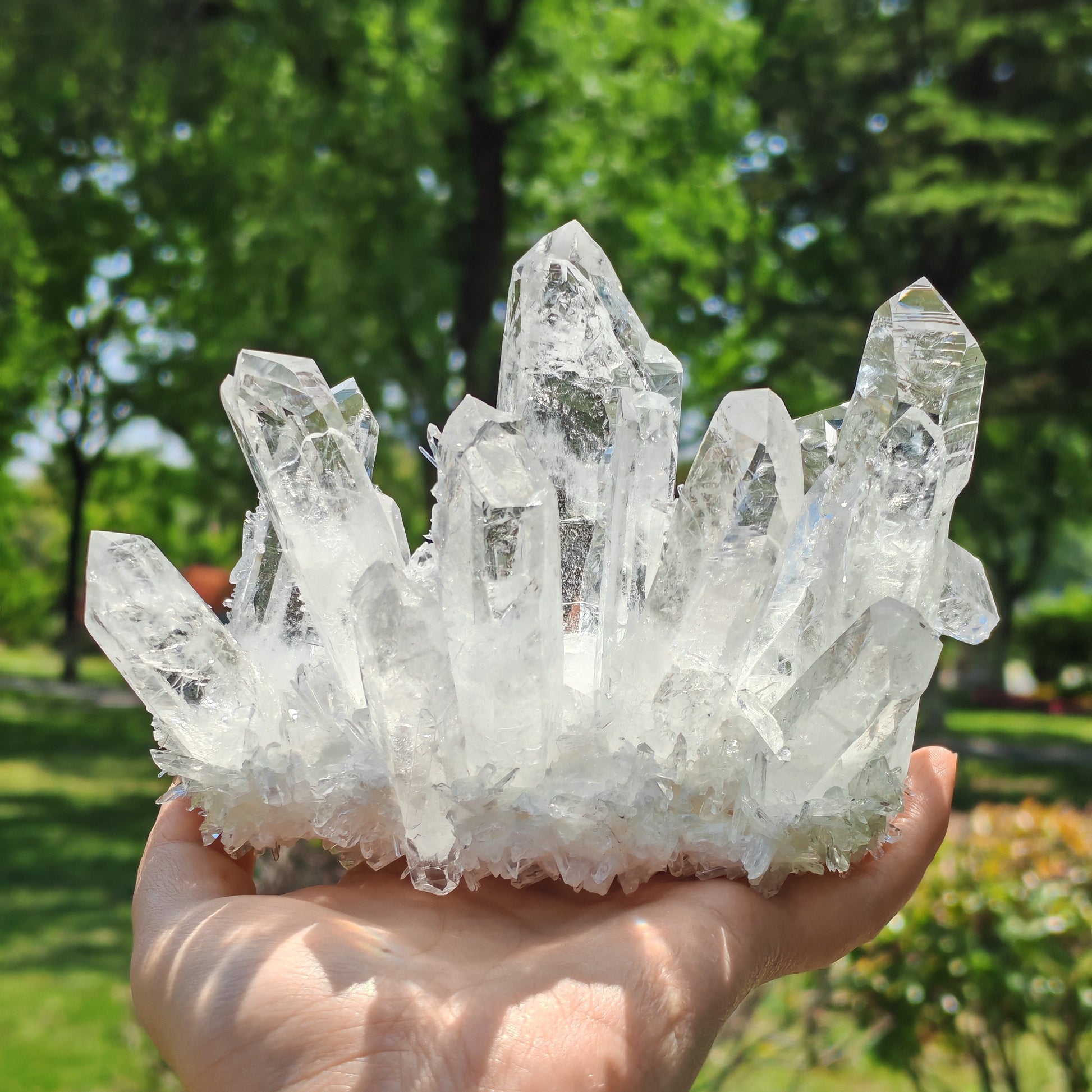 Elegant Crystal Cluster Figurines for Home Decor - Earth Heart Resources