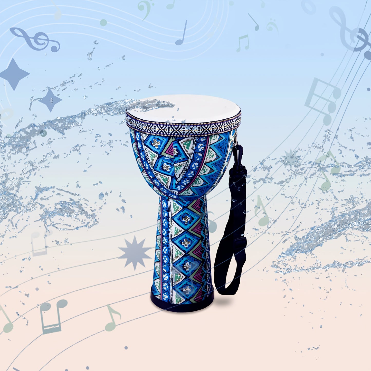 African Djembe Drum With Goatskin Drumhead For Professional Musicians - Earth Heart Resources