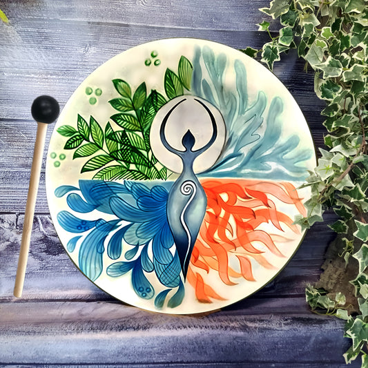 VMONKE Gaia Tree of Life Shamanic Drum for Meditation - Earth Heart Resources