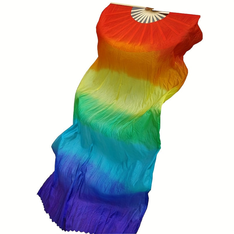 Vibrant Handheld Rainbow Fan for Festive Events and Parties - Earth Heart Resources