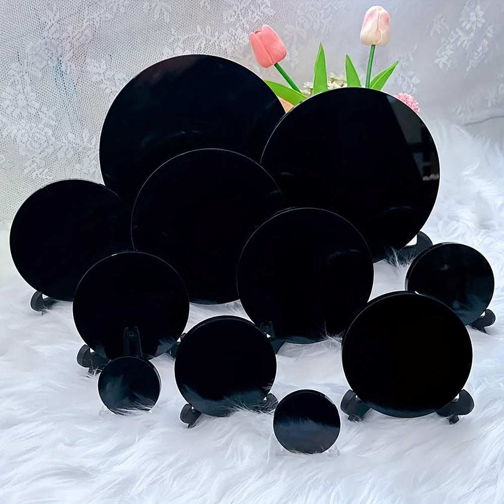 Natural Large Obsidian Magic Mirror for Meditation and Decoration - Earth Heart Resources