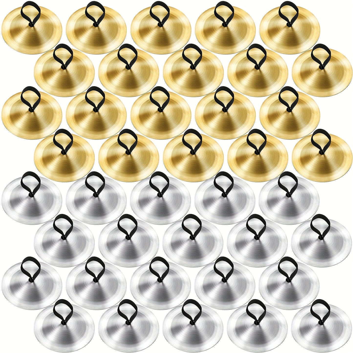 40 Piece Finger Cymbals for Belly Dancing and Percussion - Earth Heart Resources