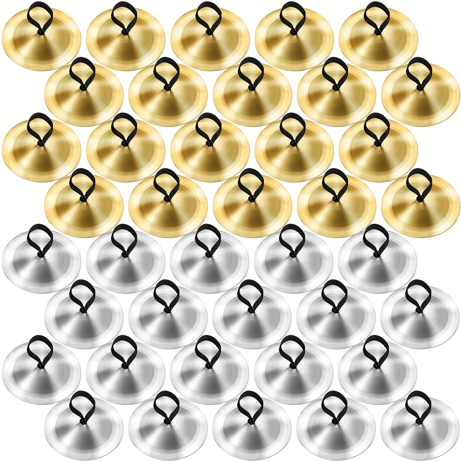 40 Piece Finger Cymbals for Belly Dancing and Percussion - Earth Heart Resources
