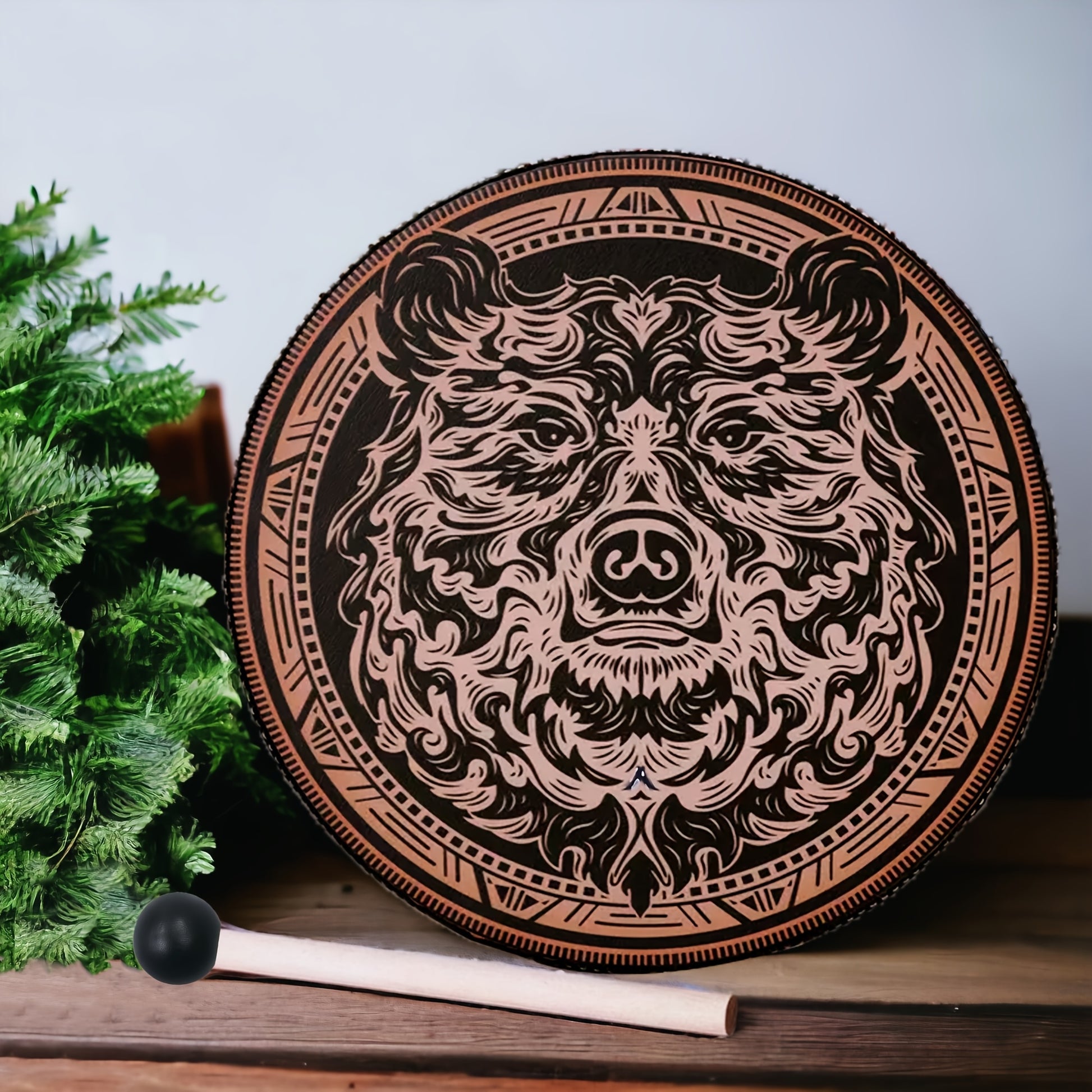 Shaman Bear Drum for Spiritual Reflection and Meditation Music - Earth Heart Resources