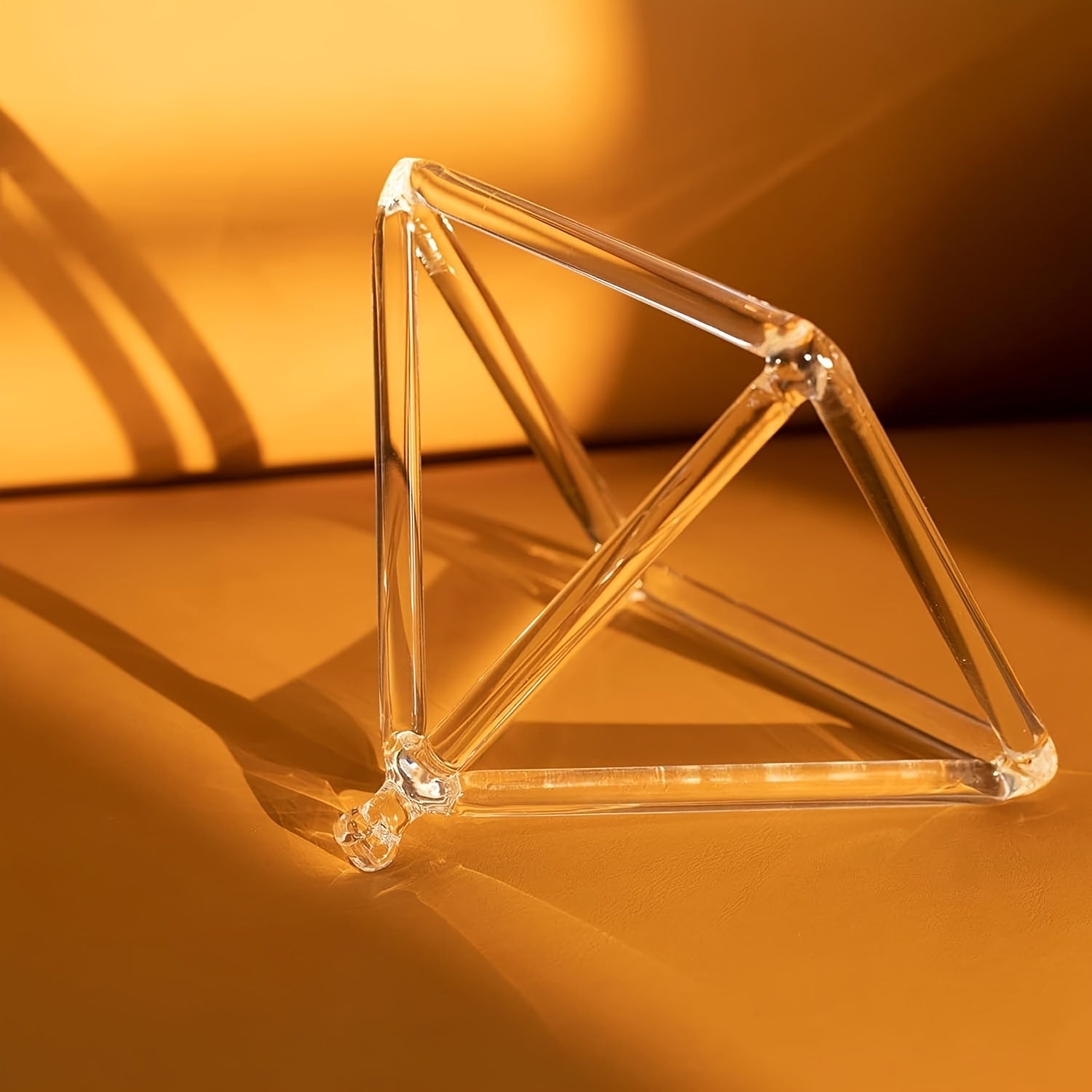 Quartz Crystal Singing Pyramid with Stick and Rope Included - Earth Heart Resources
