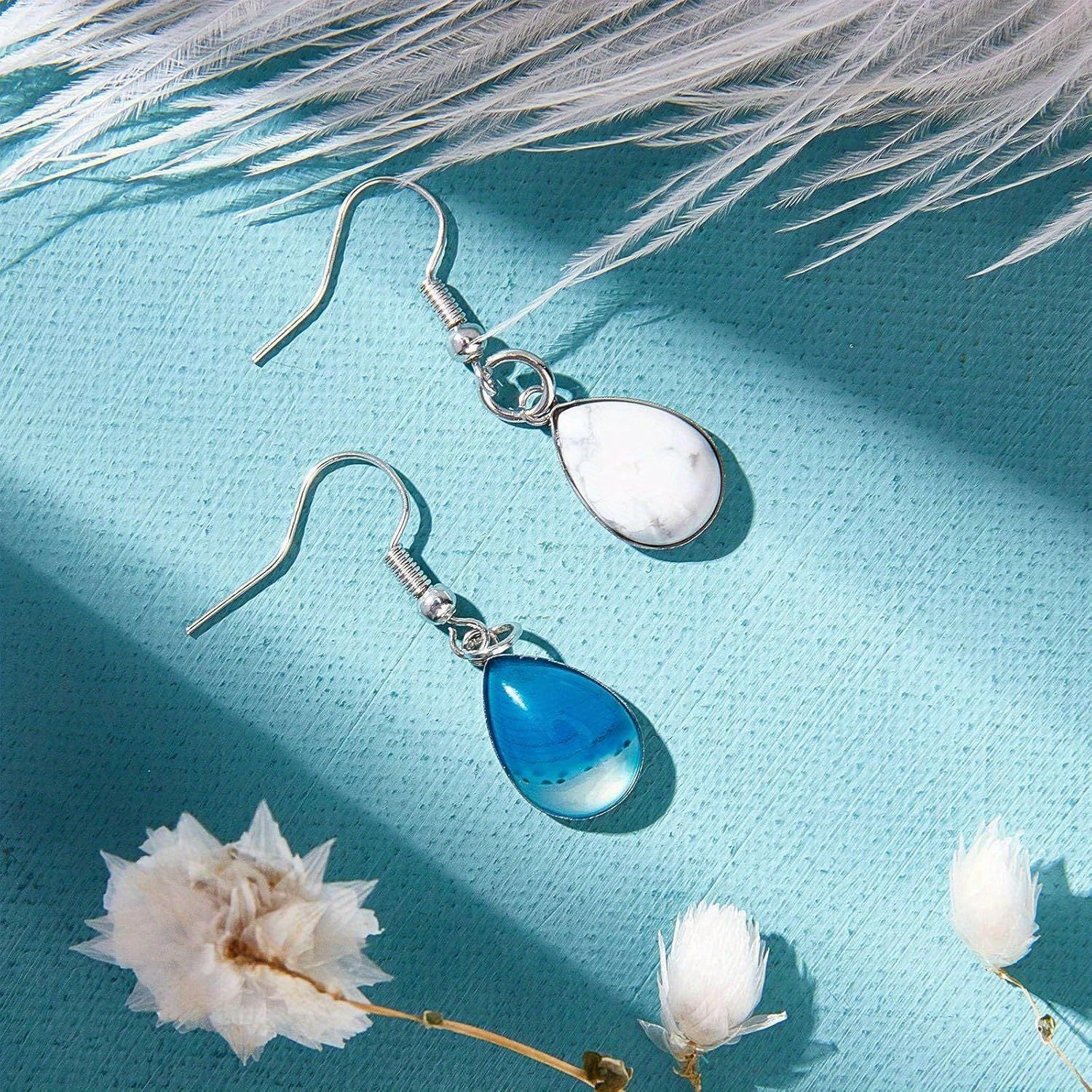Teardrop Stone Cabochons for Jewelry Making in 13 Colors - Earth Heart Resources