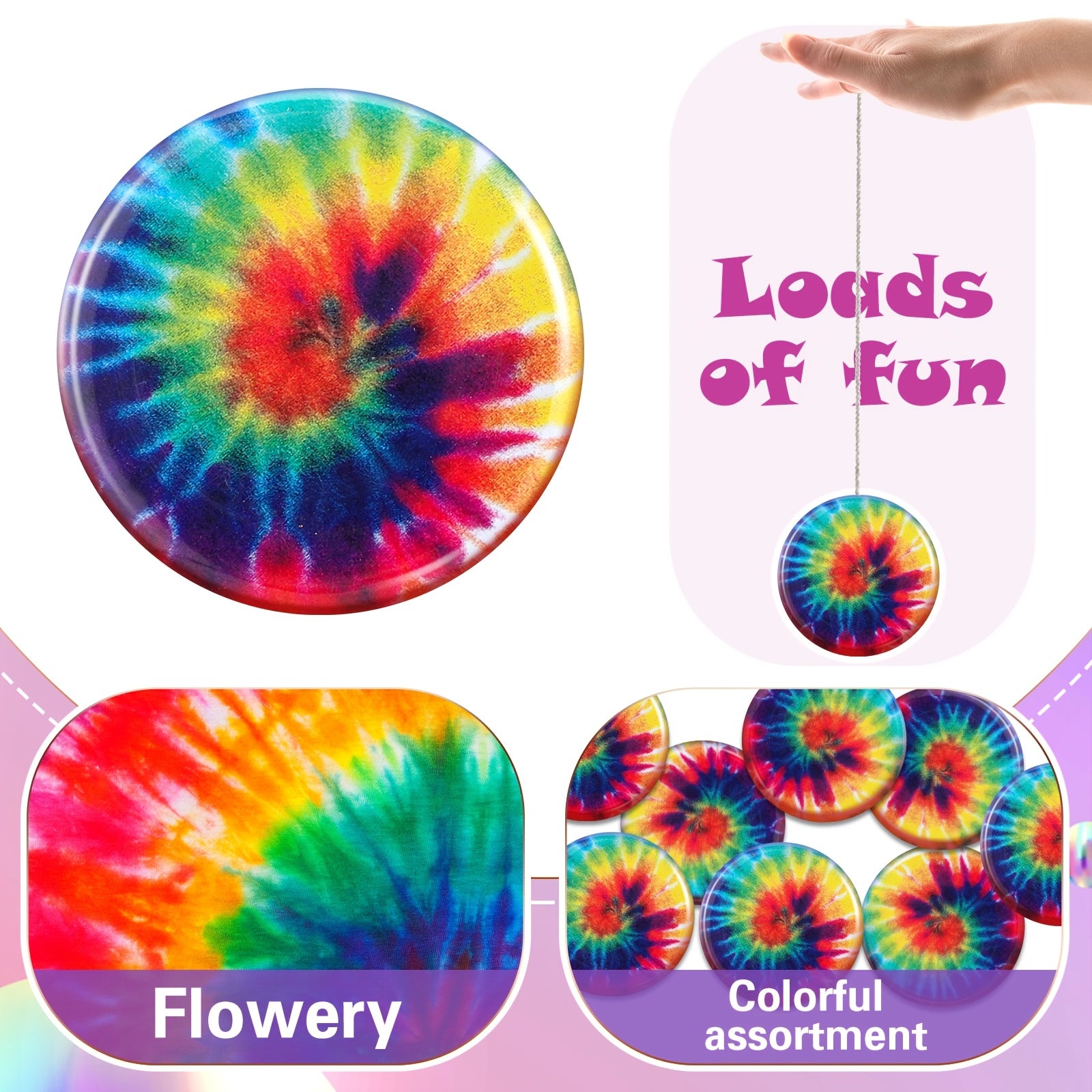 Joyful Face Rainbow Yo-Yos for Parties and Classroom Rewards - Earth Heart Resources
