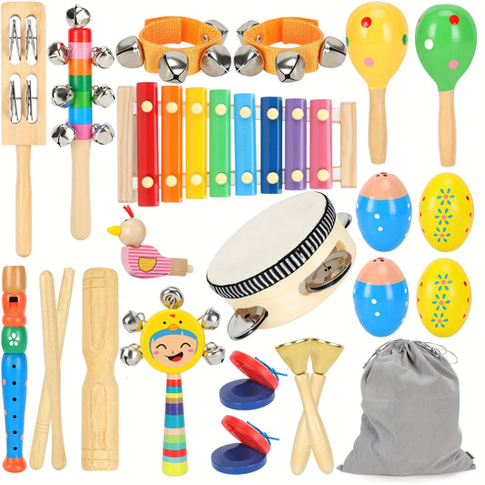 Musical Instrument Toy Set for Toddlers with Storage Bag - Earth Heart Resources