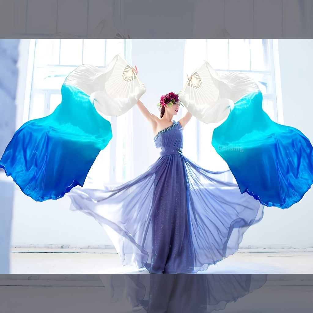 Gradient Dance Fans Set for Performances and Special Occasions - Earth Heart Resources
