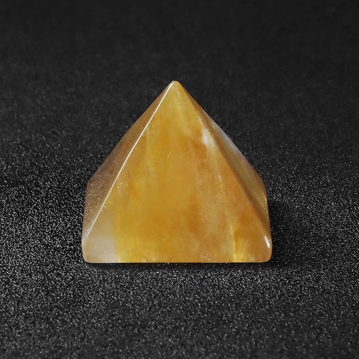 Citrine Crystal Orgone Pyramid for Positive Energy and Protection - Earth Heart Resources