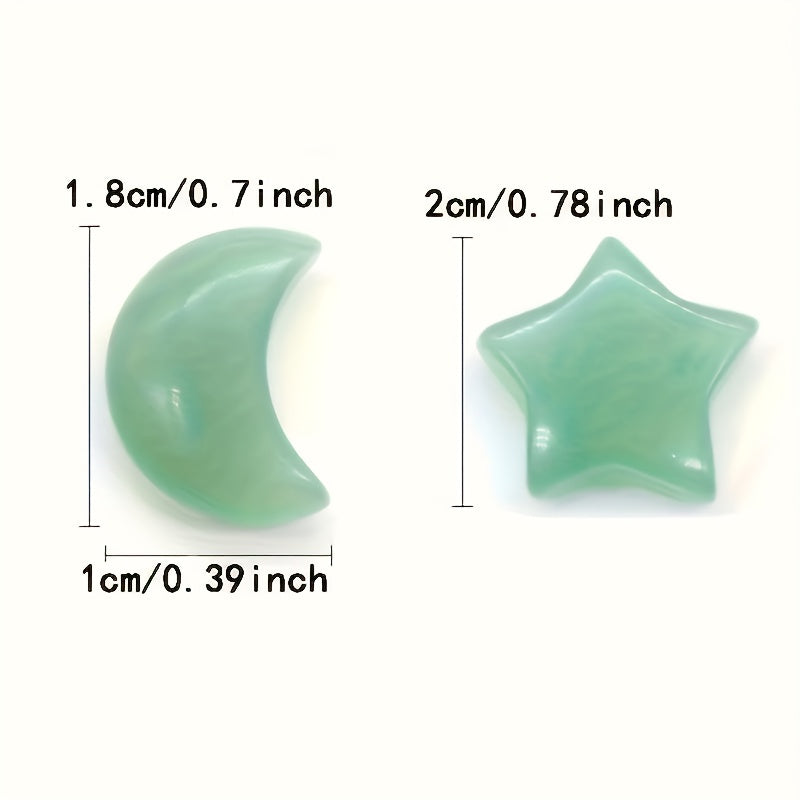 Star and Moon Polished Stone Set for Home Decor - Earth Heart Resources