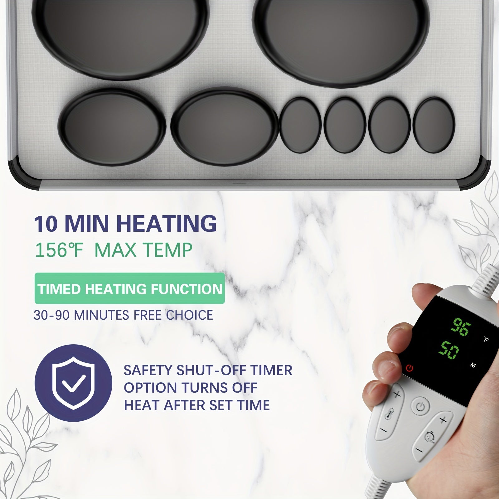 Hot Stones Massage Set for Professional Spa Relaxation Therapy - Earth Heart Resources