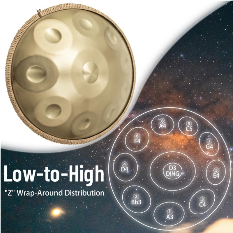 Premium Handpan Drum Instrument for Meditation and Music Therapy - Earth Heart Resources