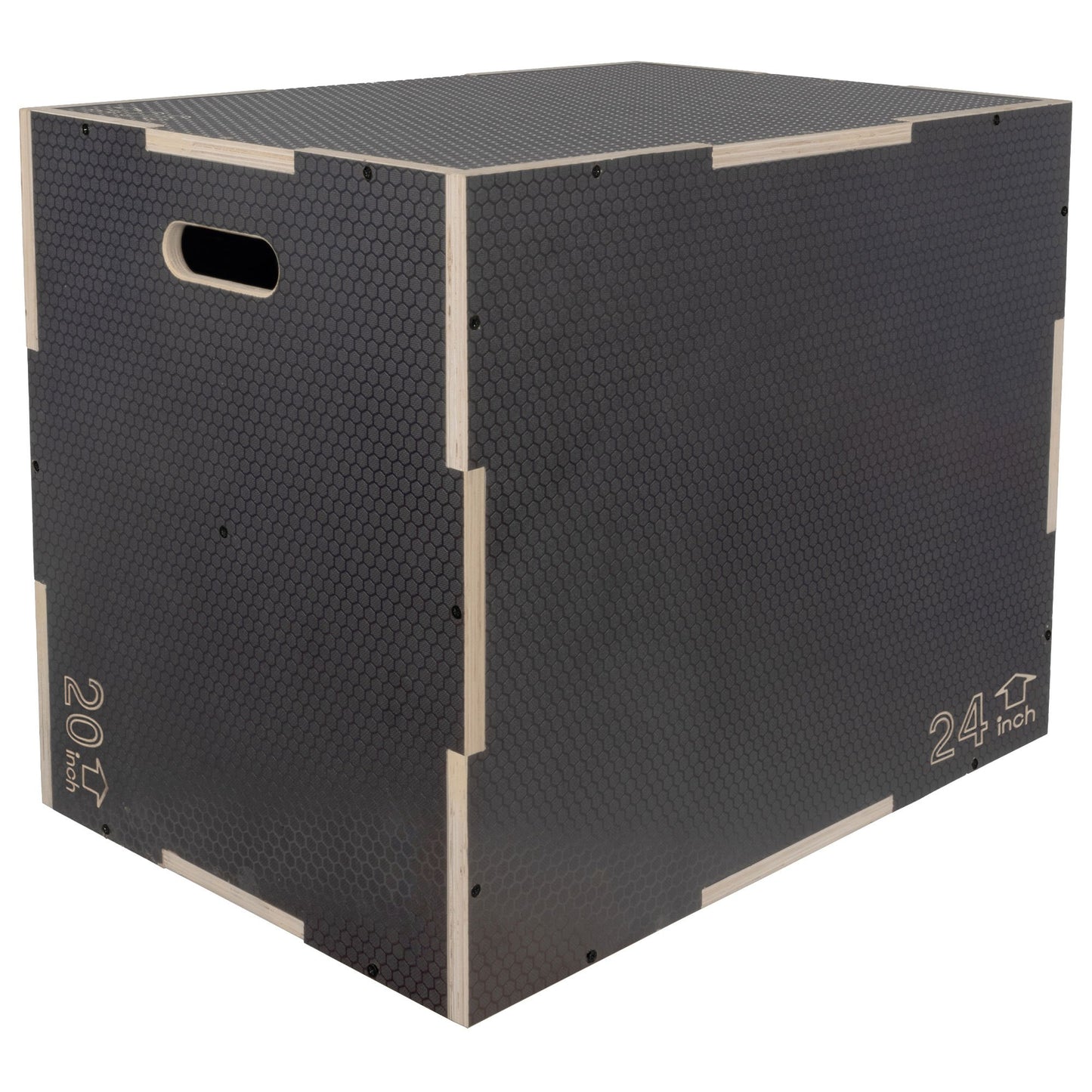 Signature Fitness Wooden Plyo Box Non-Slip Jump Platform - Earth Heart Resources