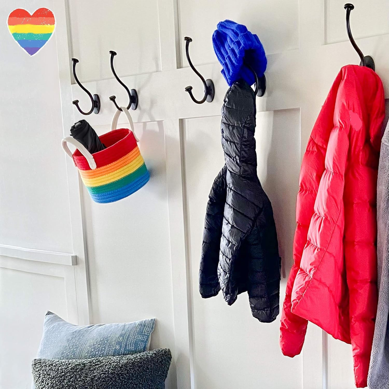 Rainbow Cotton Woven Storage Basket for Organizing Any Space - Earth Heart Resources