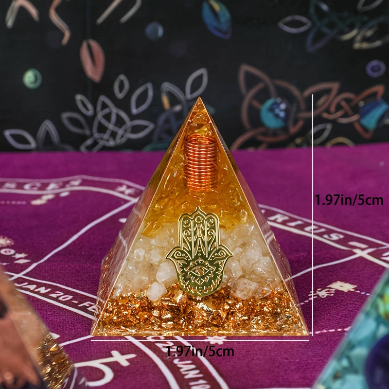 Chakra Crystal Pyramid Set for Meditation and Divination - Earth Heart Resources
