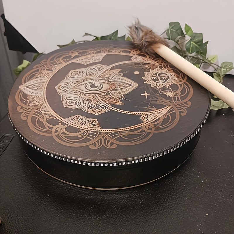 Unique Shaman Drum Tree Of Life Handmade Sound Relaxation Tool - Earth Heart Resources