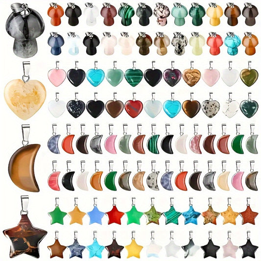 Assorted Crystal Pendants Set for DIY Jewelry Necklace Making - Earth Heart Resources