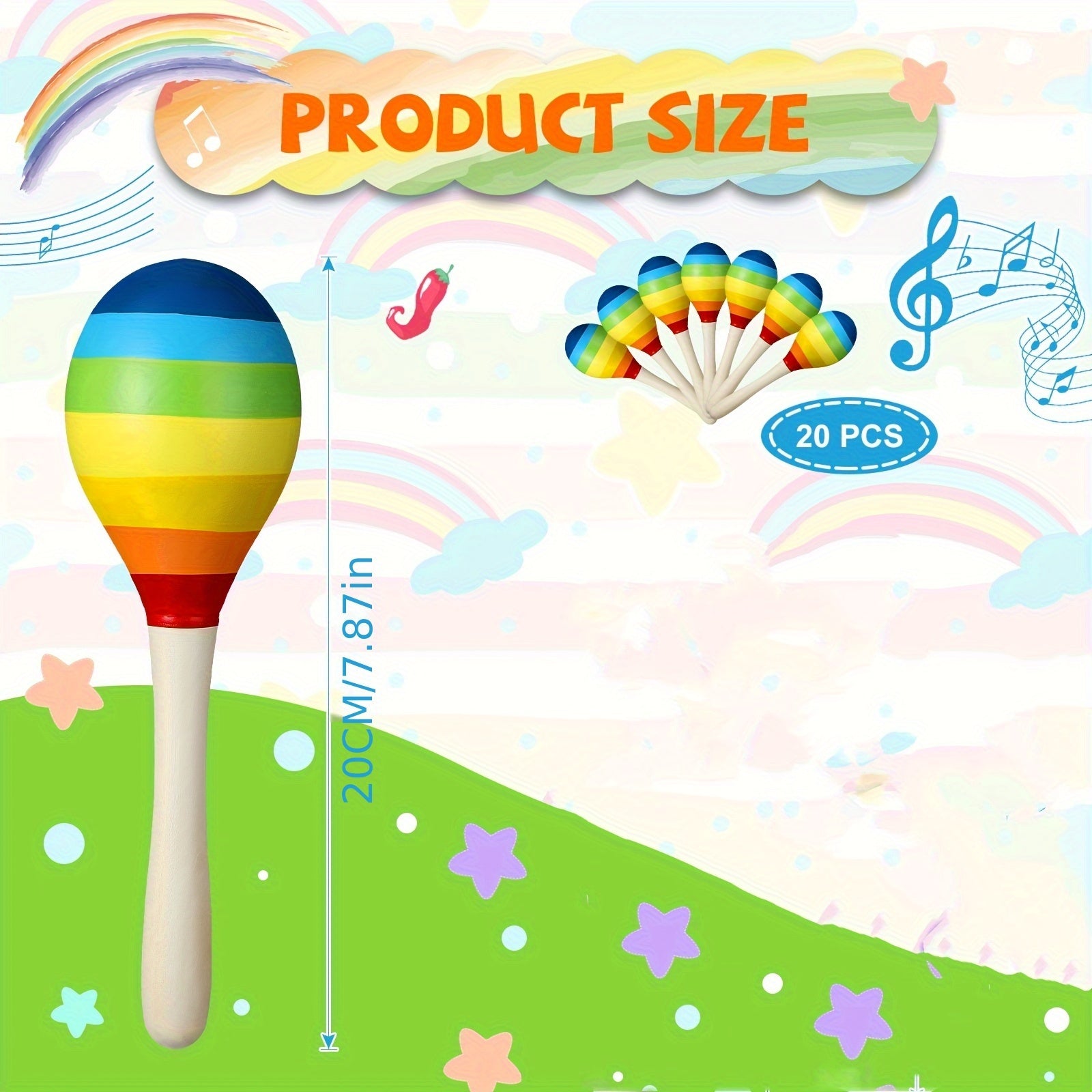Wooden Fiesta Maracas Multi-Item Party Favor Pack for Celebrations - Earth Heart Resources