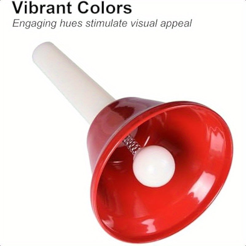 Colorful 8 Note Hand Bells Set for Fun Musical Play - Earth Heart Resources