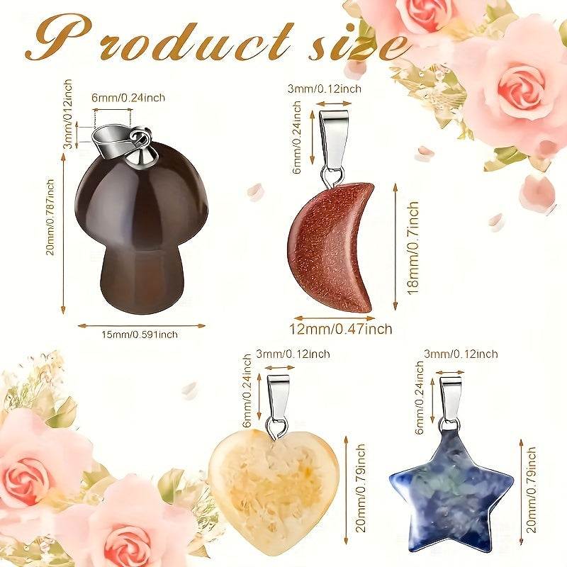 Assorted Crystal Pendants Set for DIY Jewelry Necklace Making - Earth Heart Resources