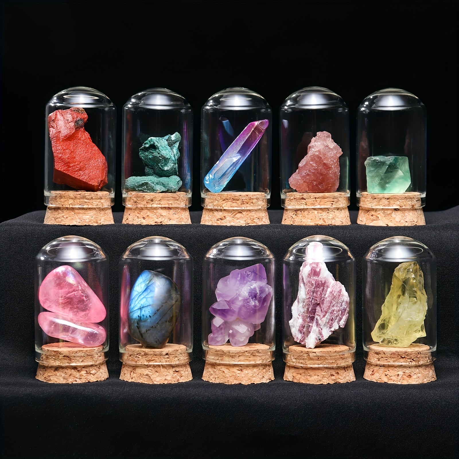 Natural Crystal Stones Set for Meditation and Home Décor - Earth Heart Resources