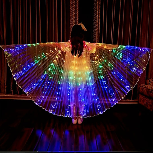 LED Golden Fairy Wings for Kids Light Up Costume Accessory - Earth Heart Resources