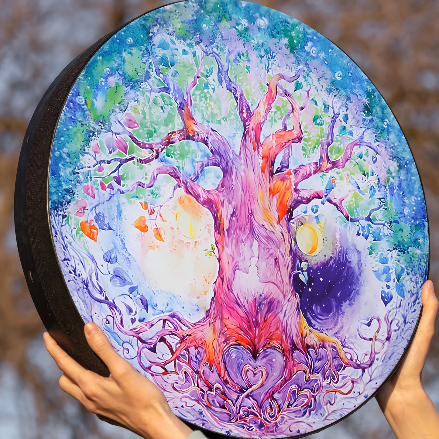Tree Of Love Drum For Sound Healing And Spiritual Reflection - Earth Heart Resources