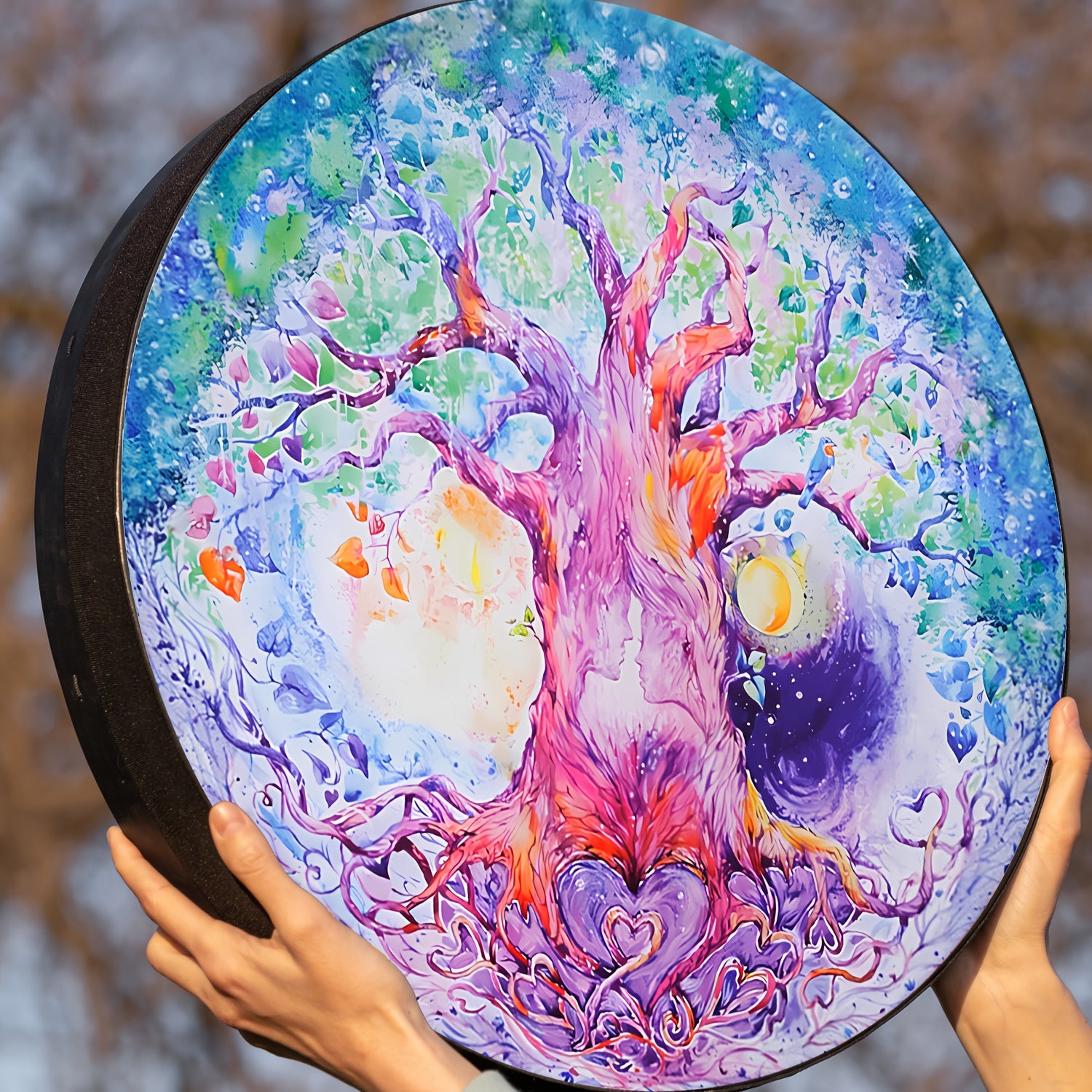 Tree Of Love Drum For Sound Healing And Spiritual Reflection - Earth Heart Resources