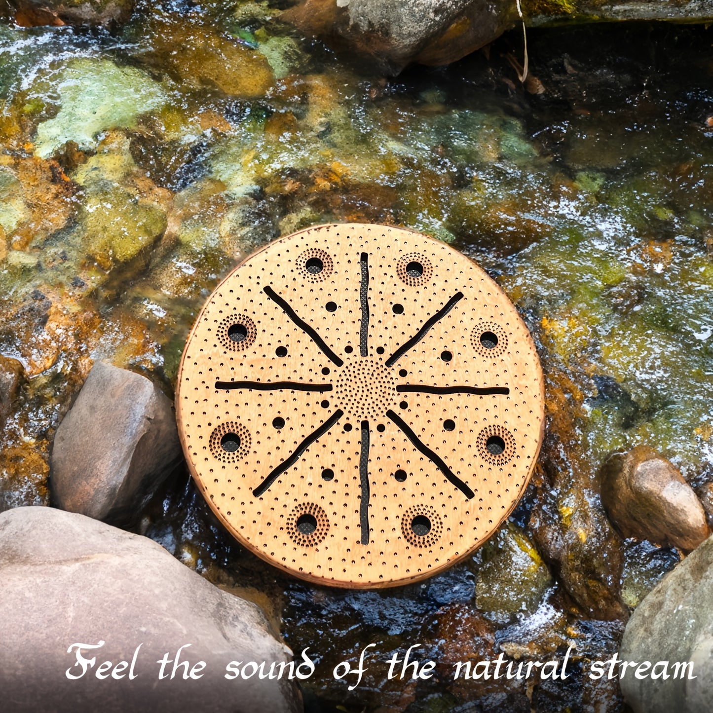 Handcrafted Wooden Sea Drum for Music Therapy and Relaxation - Earth Heart Resources