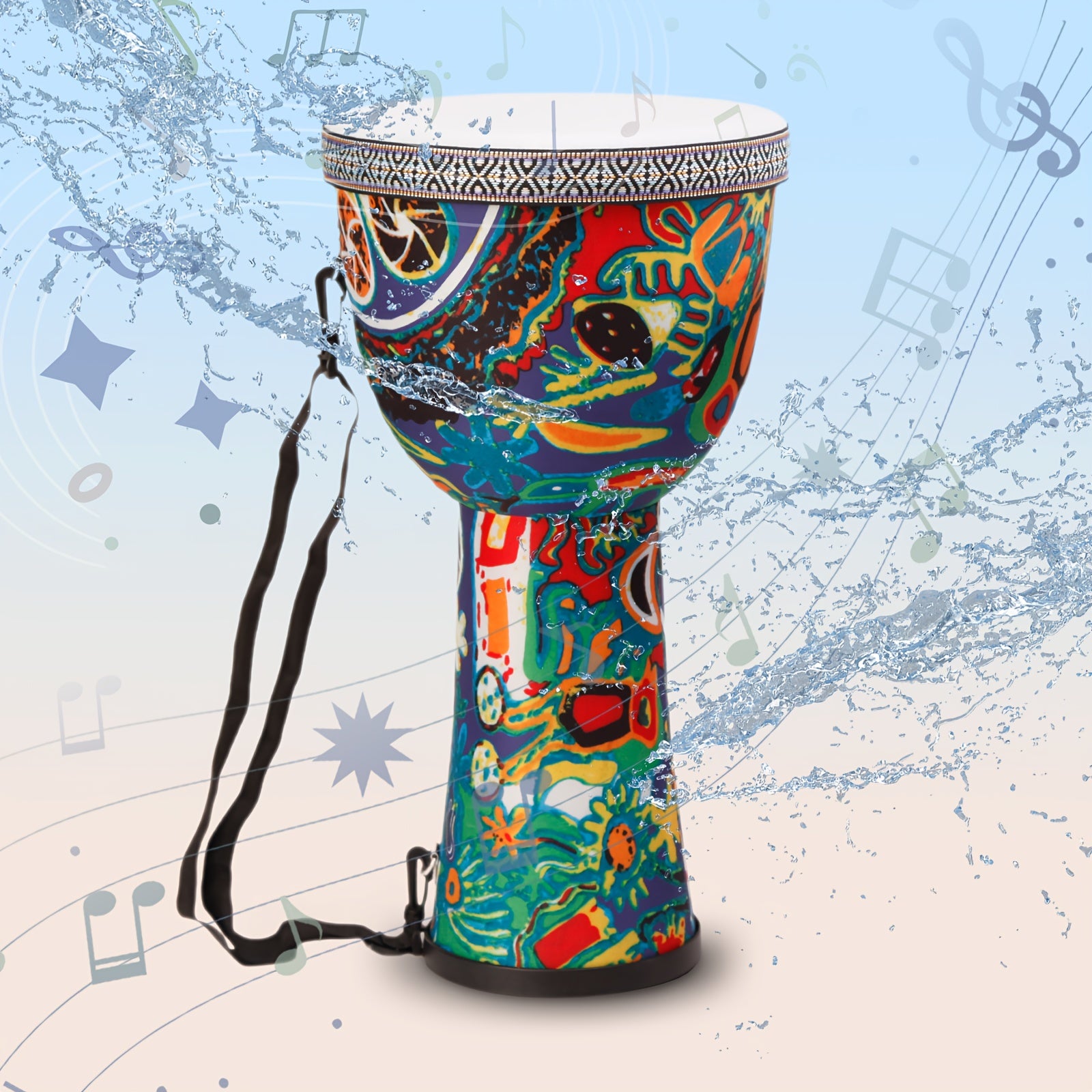 African Djembe Drum With Goatskin Drumhead For Professional Musicians - Earth Heart Resources