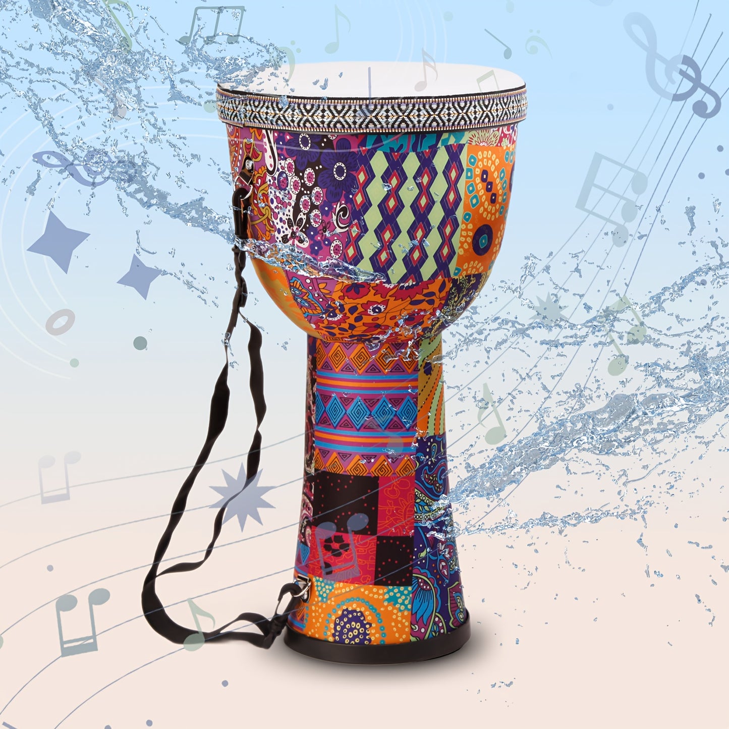 African Djembe Drum With Goatskin Drumhead For Professional Musicians - Earth Heart Resources