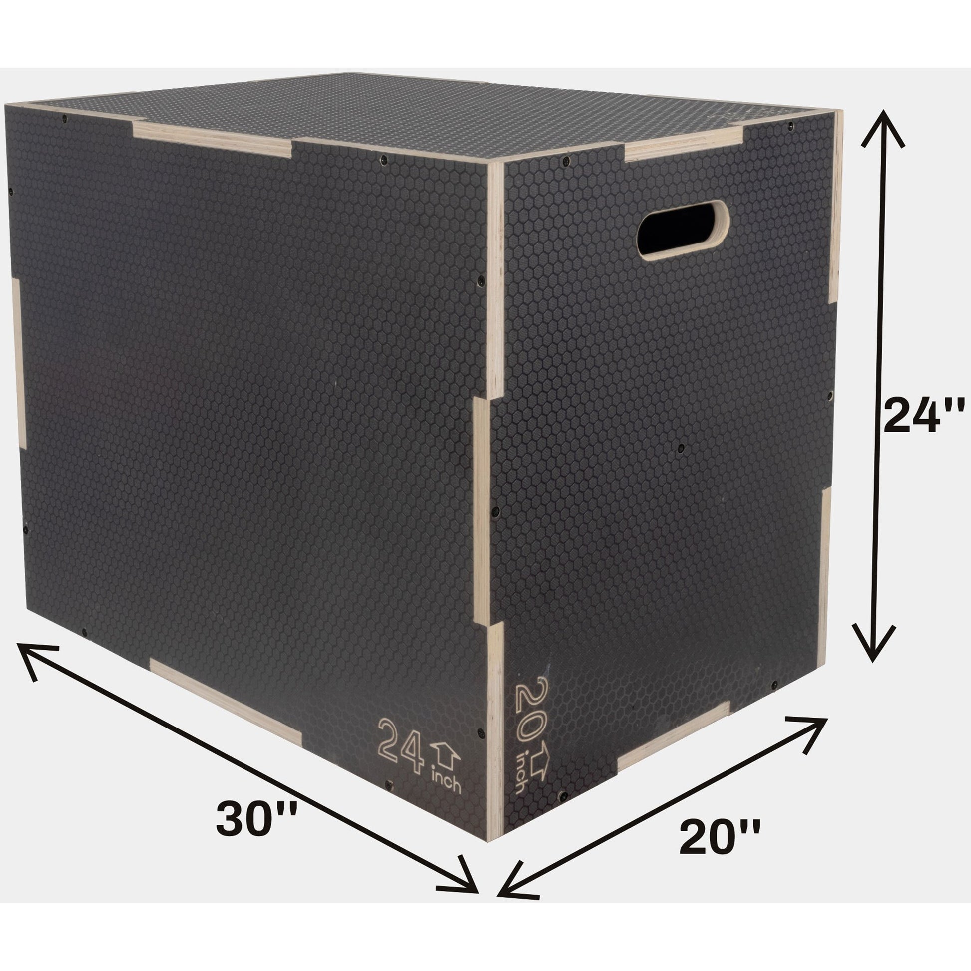 Signature Fitness Wooden Plyo Box Non-Slip Jump Platform - Earth Heart Resources