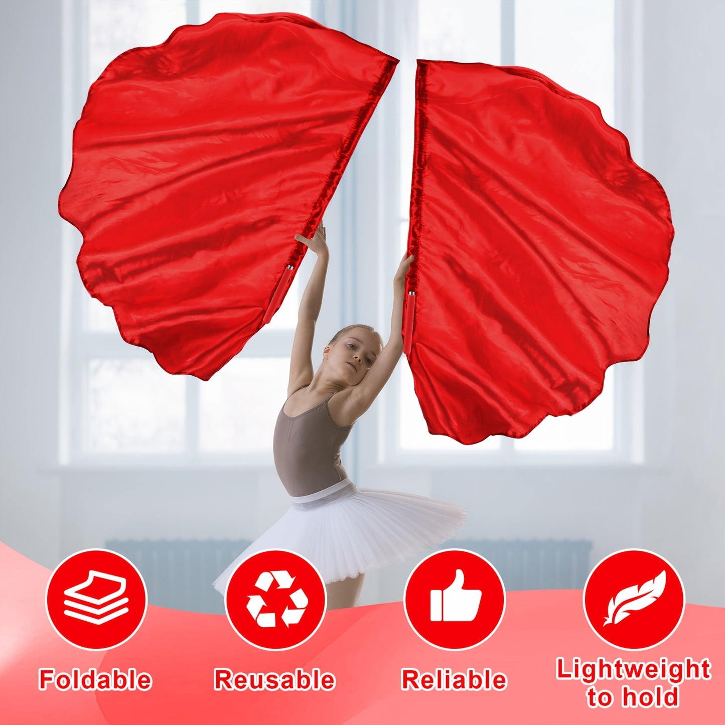 Worship Flags Set for Dance and Performance with Rods - Earth Heart Resources