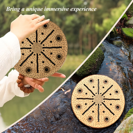 Handcrafted Wooden Sea Drum for Music Therapy and Relaxation - Earth Heart Resources