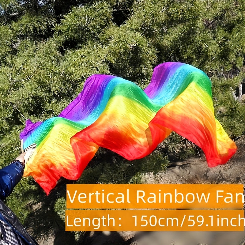 Vibrant Handheld Rainbow Fan for Festive Events and Parties - Earth Heart Resources