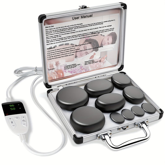 Hot Stones Massage Set for Professional Spa Relaxation Therapy - Earth Heart Resources
