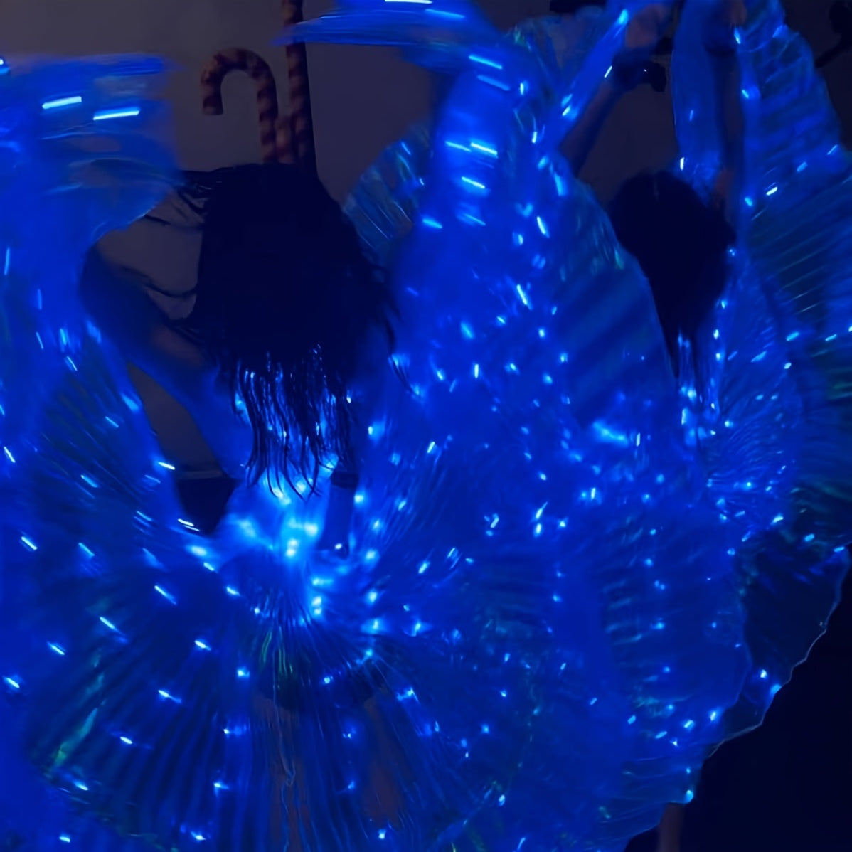 LED Glowing Fairy Wings Cloak Prop for Festive Celebrations - Earth Heart Resources