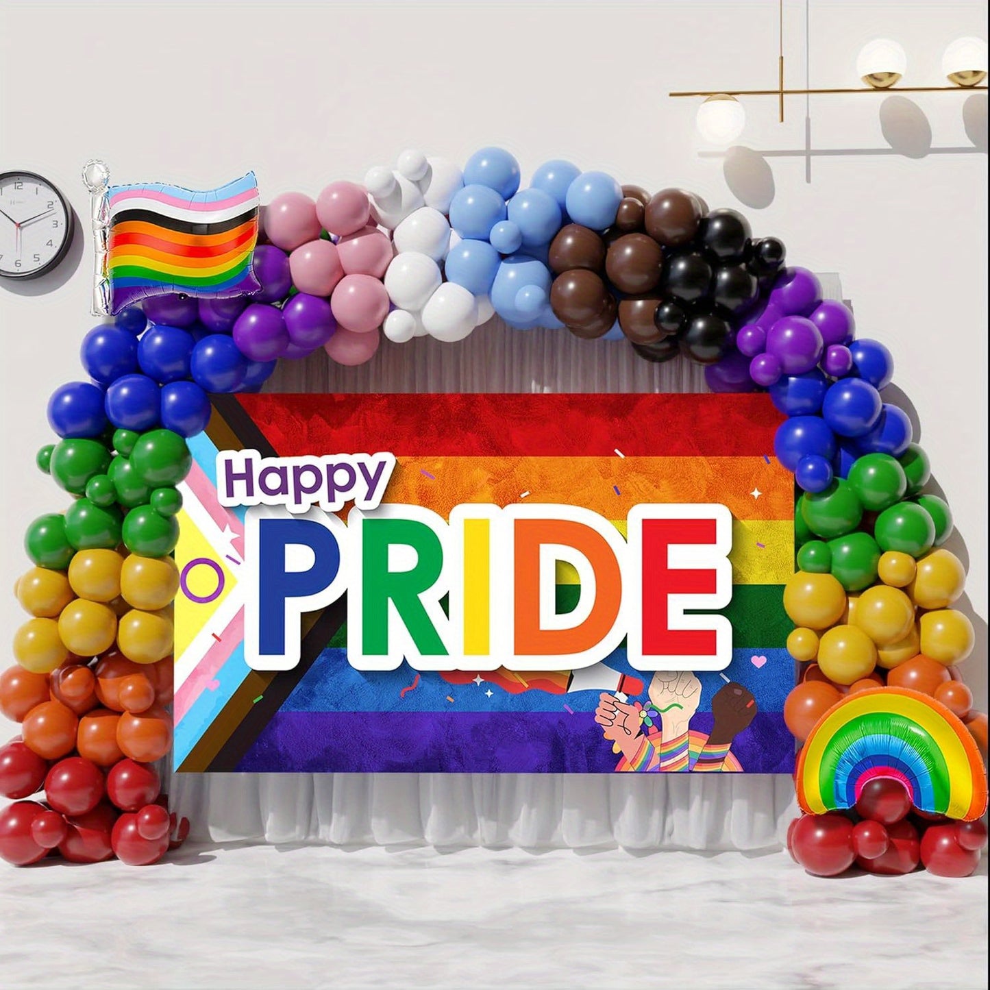 Double-Stitched Reusable Pride Rainbow Banner for Celebrations - Earth Heart Resources