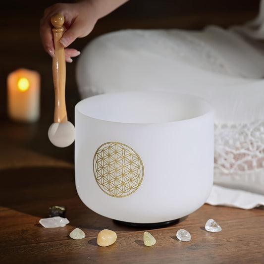 Vibrant Life Flower Crystal Singing Bowl for Chakra Healing - Earth Heart Resources