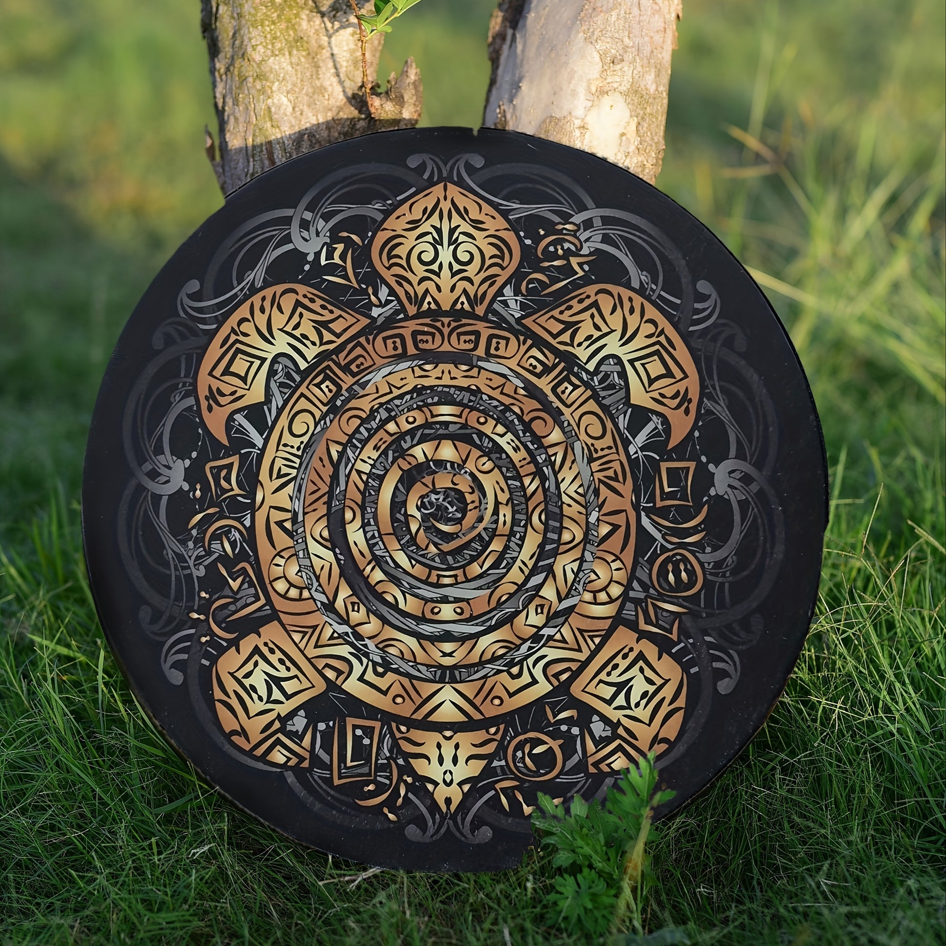 VMONKE Shamanic Turtle Drum for Meditation and Spiritual Decor - Earth Heart Resources