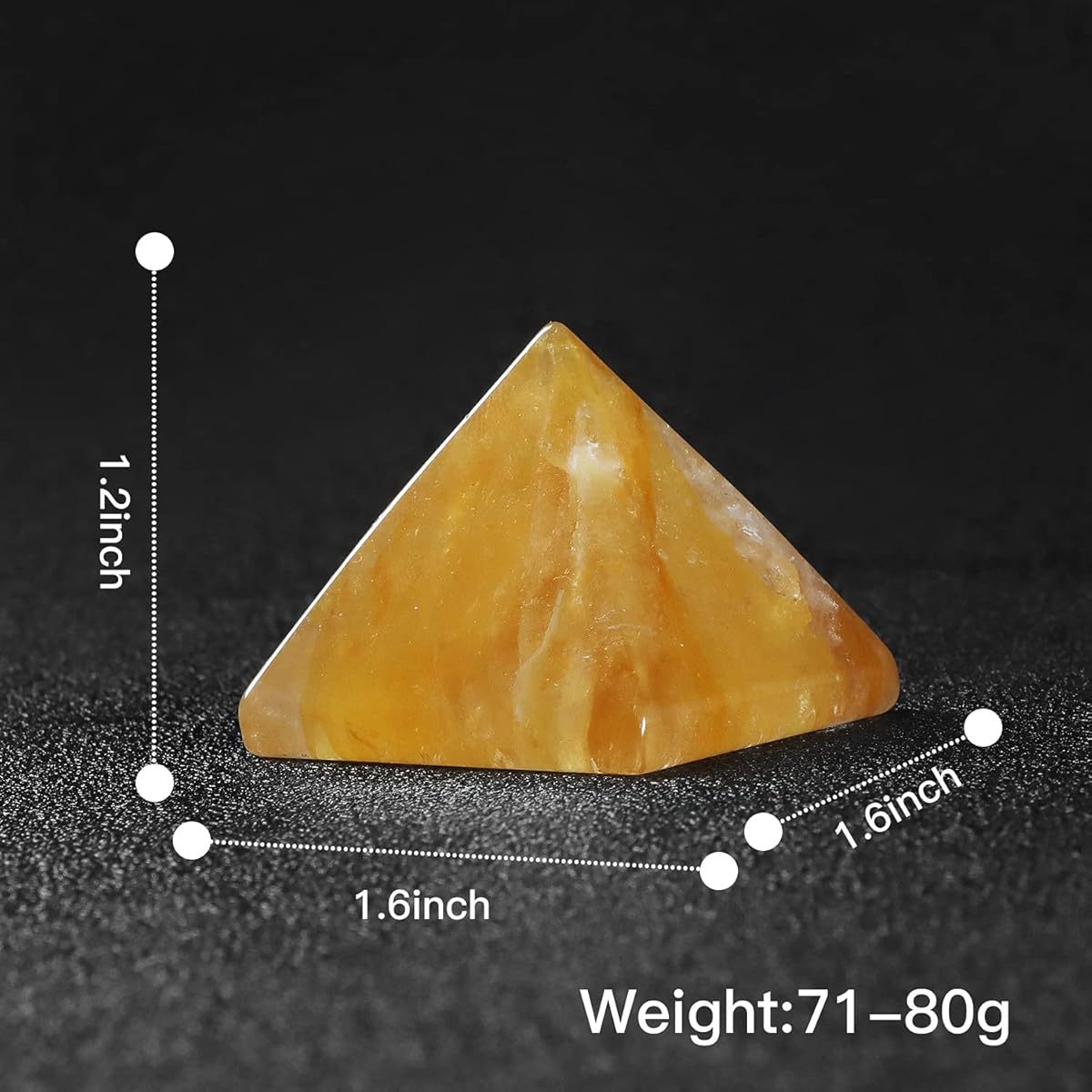 Citrine Crystal Orgone Pyramid for Positive Energy and Protection - Earth Heart Resources