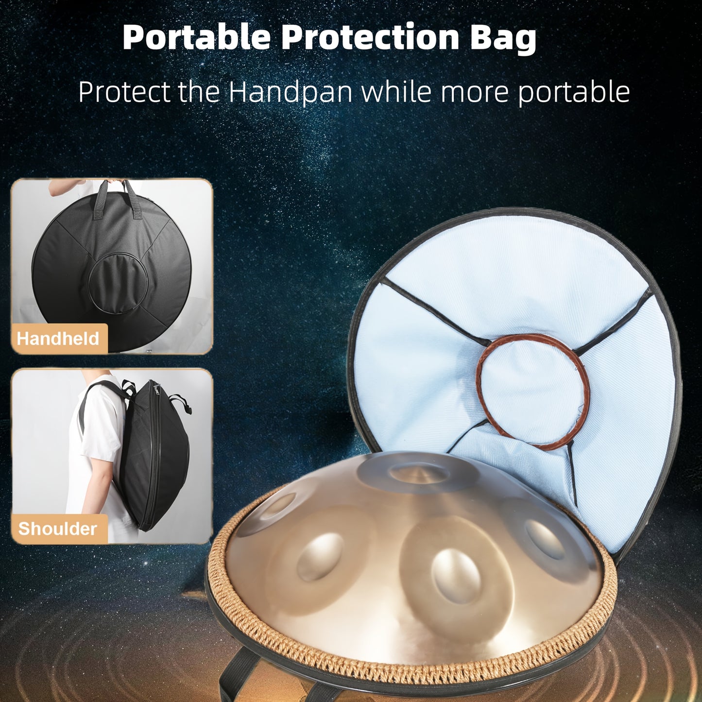 Premium Handpan Drum Instrument for Meditation and Music Therapy - Earth Heart Resources