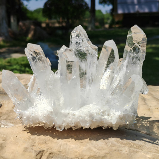 Elegant Crystal Cluster Figurines for Home Decor - Earth Heart Resources