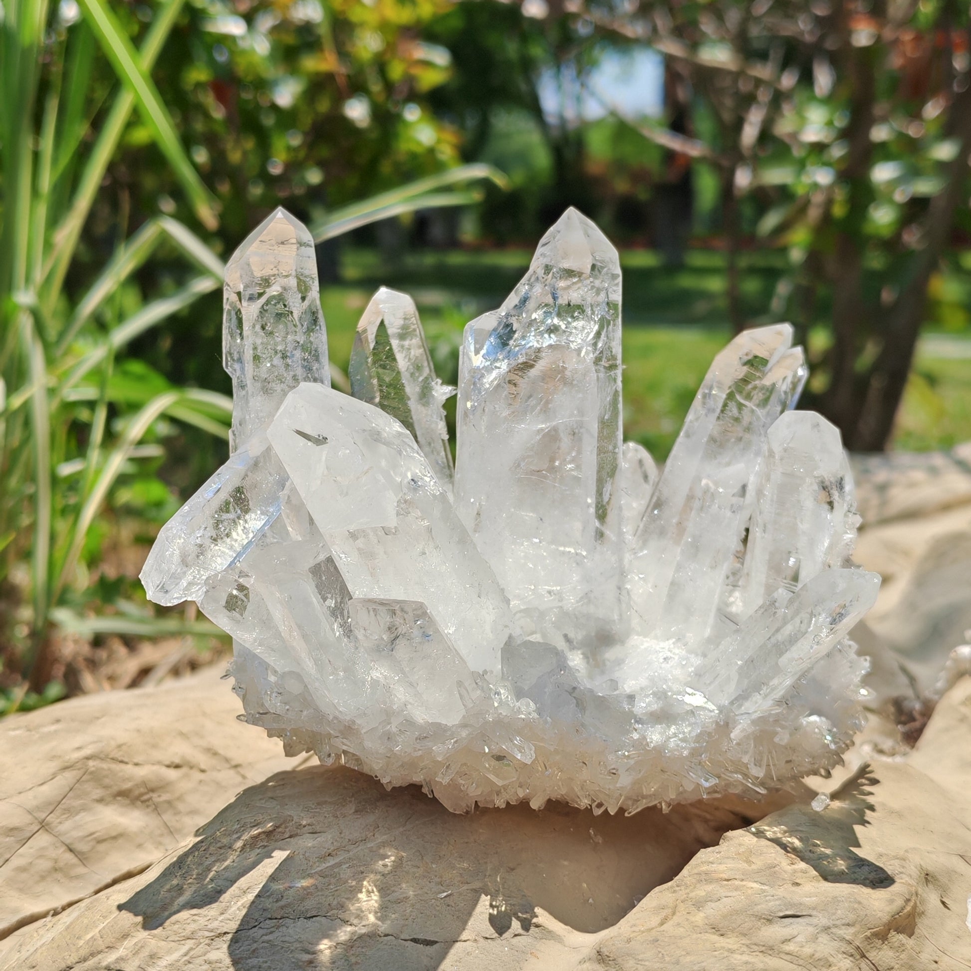 Elegant Crystal Cluster Figurines for Home Decor - Earth Heart Resources