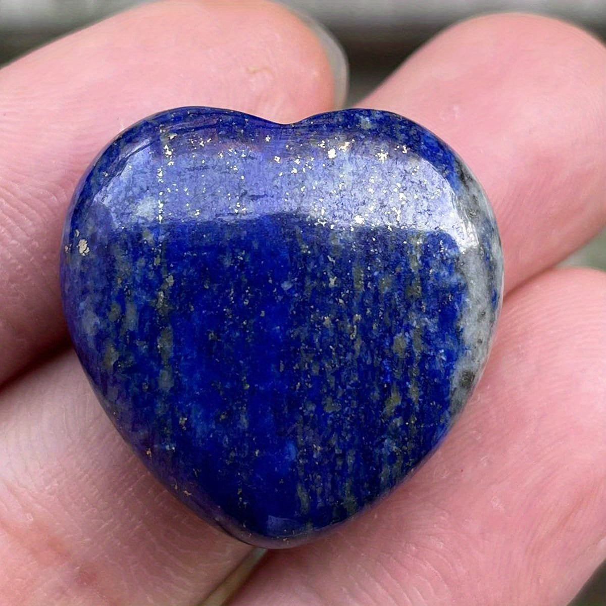Natural Lapis Lazuli Heart Stones for Chakra Balancing Meditation - Earth Heart Resources