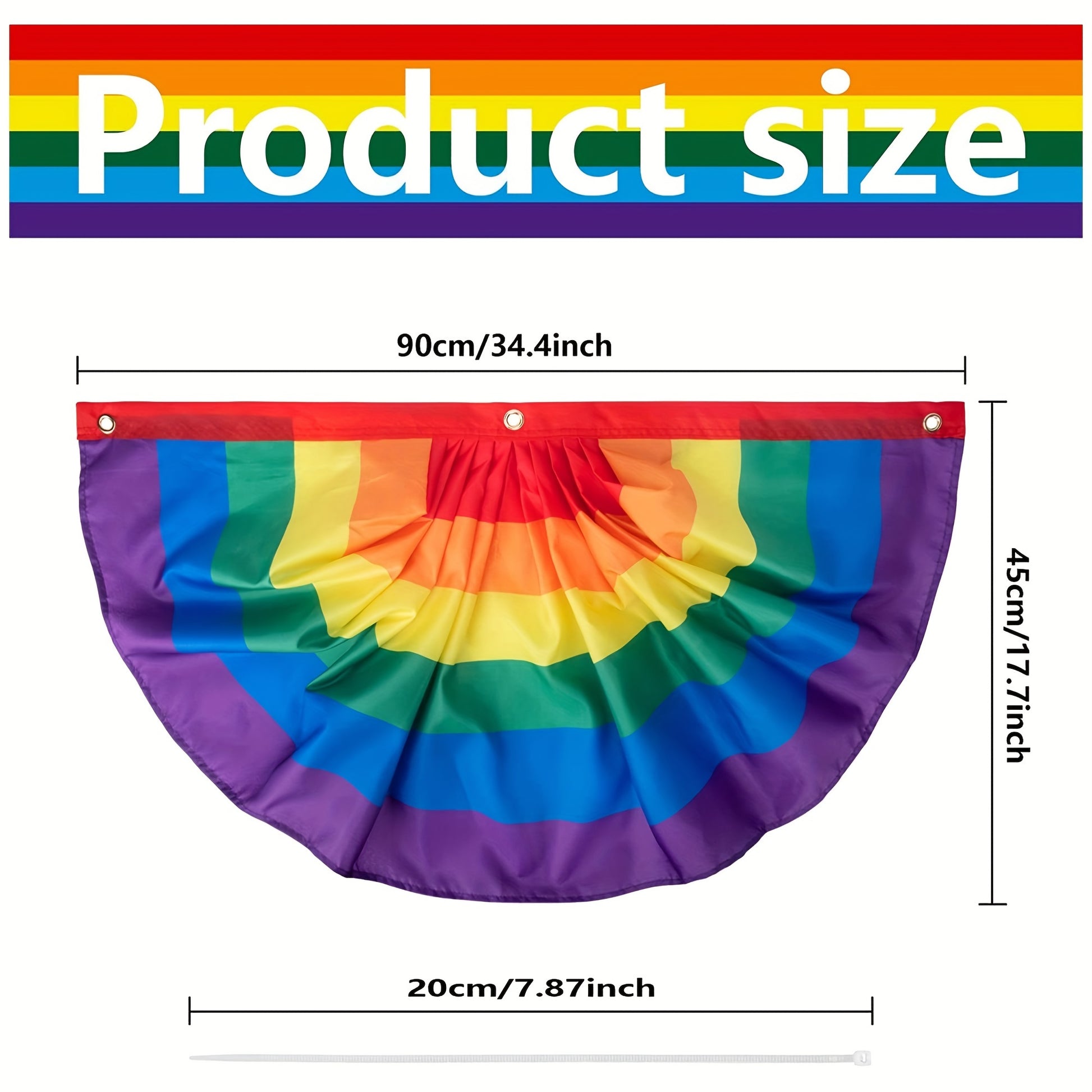 Rainbow Pride Bunting Flag for Festive Outdoor Celebrations - Earth Heart Resources